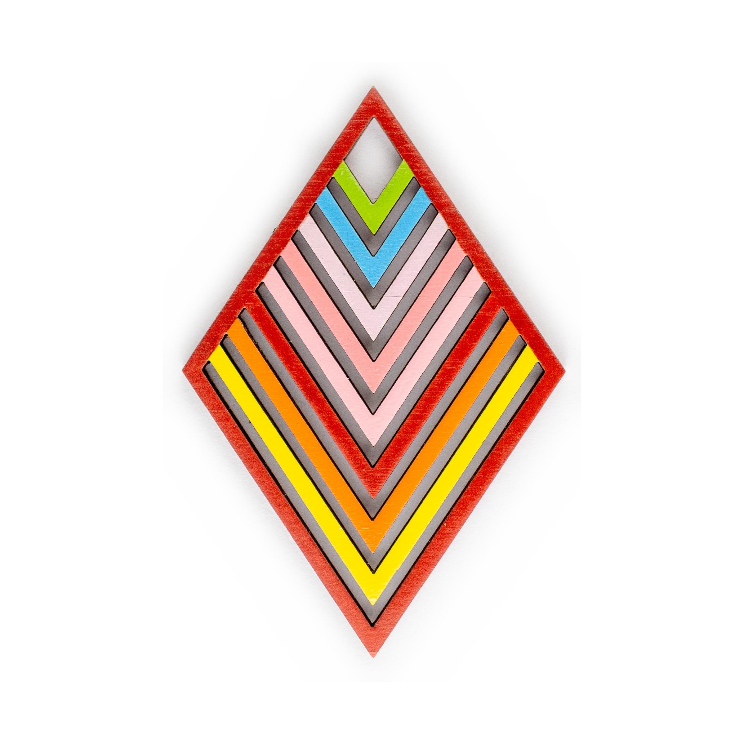 Layered Diamond Cutout - Pestrobarevná 2
