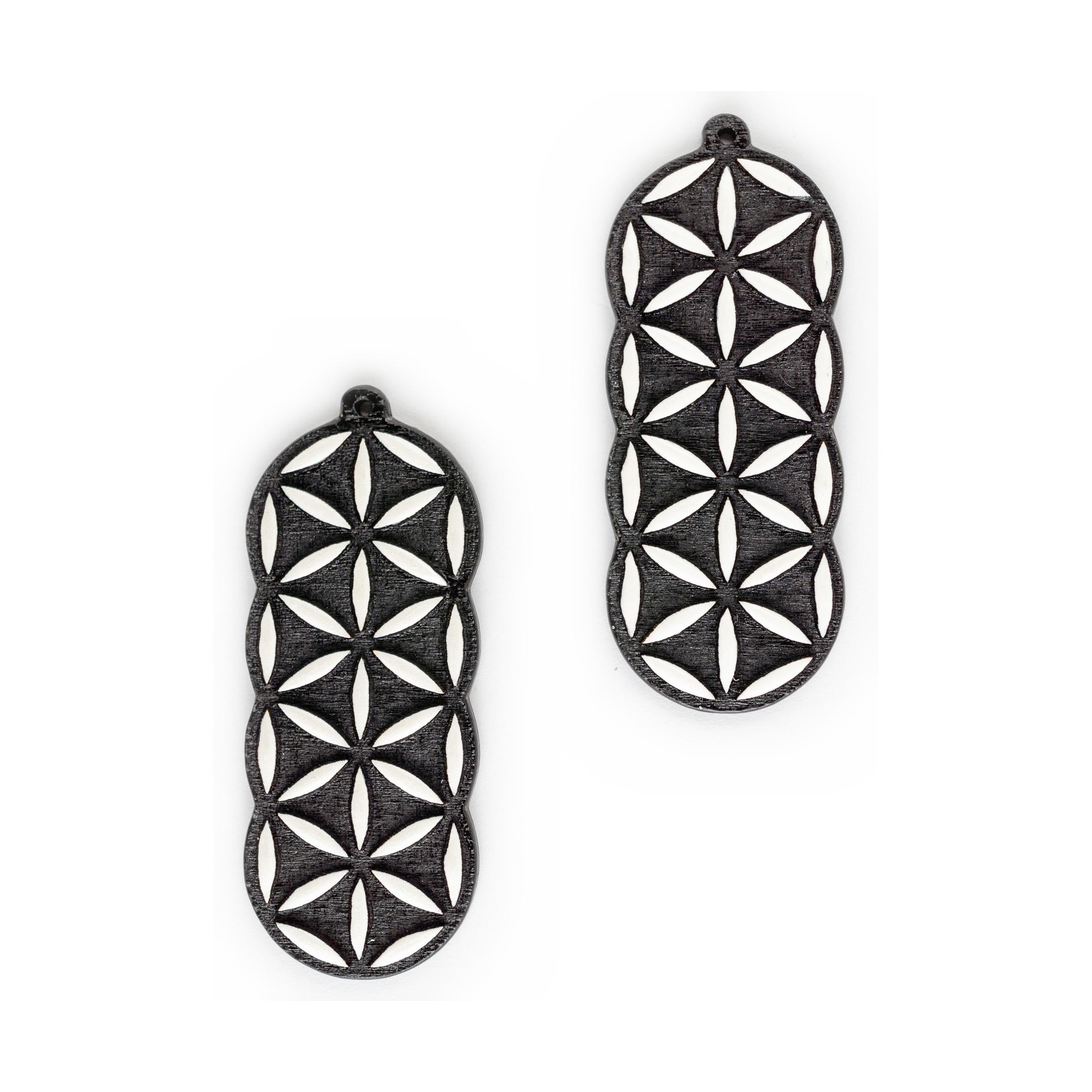 Flower of Life Bar - Černá